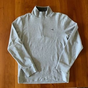 Vinyard Vines, Gray 1/4 zip knit Men’s size Small sweater